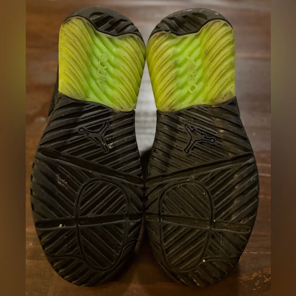 Jordan Air Max 200 Black & Electric Green Size 9.5M - Picture 9 of 12